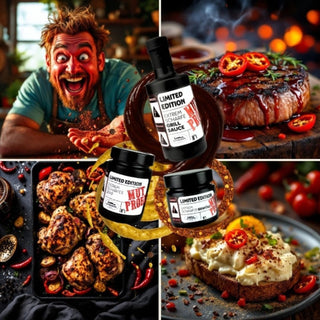 Mutprobe Geschenkset – Scharfe Geschenkbox mit Senf, Chili & BBQ-Sauce