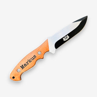 Outdoor Jagdmesser aus Edelstahl mit Holzgriff