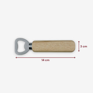Flaschenöffner mit Griff aus Holz