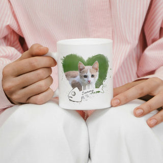 Personalisierbare Tasse mit dem Foto deiner Katze