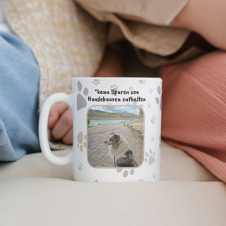 Personalisierbare Tasse mit dem Foto deines Hundes