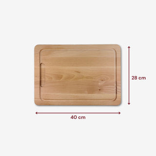 Personalisierbares Schneidebrett aus Buchenholz Motiv Brot mit GRATIS Salzmühle