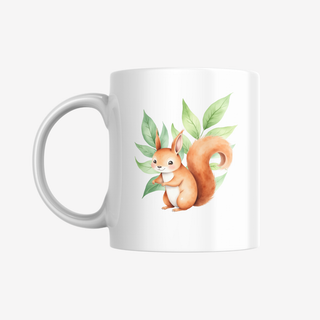 Personalisierbare Tasse für Kinder mit niedlichen Waldtieren