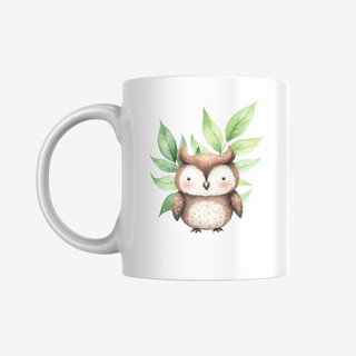 Personalisierbare Tasse für Kinder mit niedlichen Waldtieren