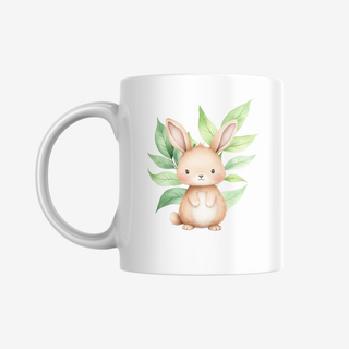 Personalisierbare Tasse für Kinder mit niedlichen Waldtieren