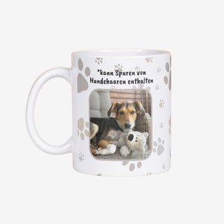 Personalisierbare Tasse mit dem Foto deines Hundes
