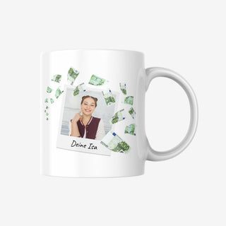 Personalisierbare Tasse mit deinem Foto und Wunschtext für Papa