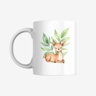 Personalisierbare Tasse für Kinder mit niedlichen Waldtieren