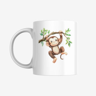 Personalisierbare Tasse für Kinder mit niedlichen Tiermotiven