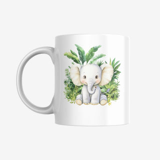 Personalisierbare Tasse für Kinder mit niedlichen Tiermotiven