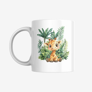 Personalisierbare Tasse für Kinder mit niedlichen Tiermotiven