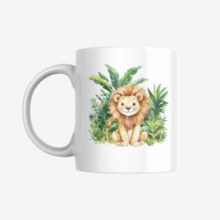 Personalisierbare Tasse für Kinder mit niedlichen Tiermotiven