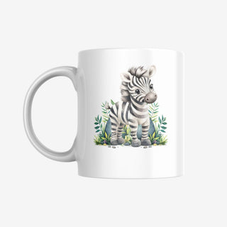 Personalisierbare Tasse für Kinder mit niedlichen Tiermotiven
