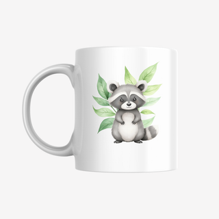 Personalisierbare Tasse für Kinder mit niedlichen Waldtieren